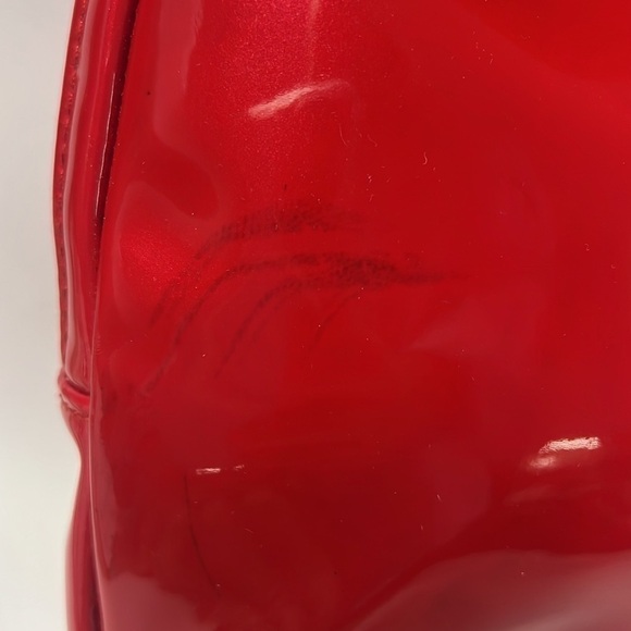 Christian Dior Red Patent Zip Around Cosmetic Clutch - Picture 3 of 8